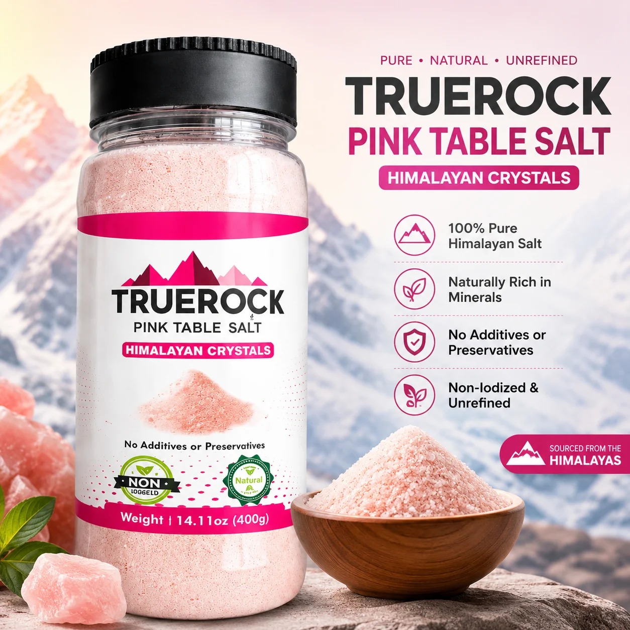 Home Pink Table Salt