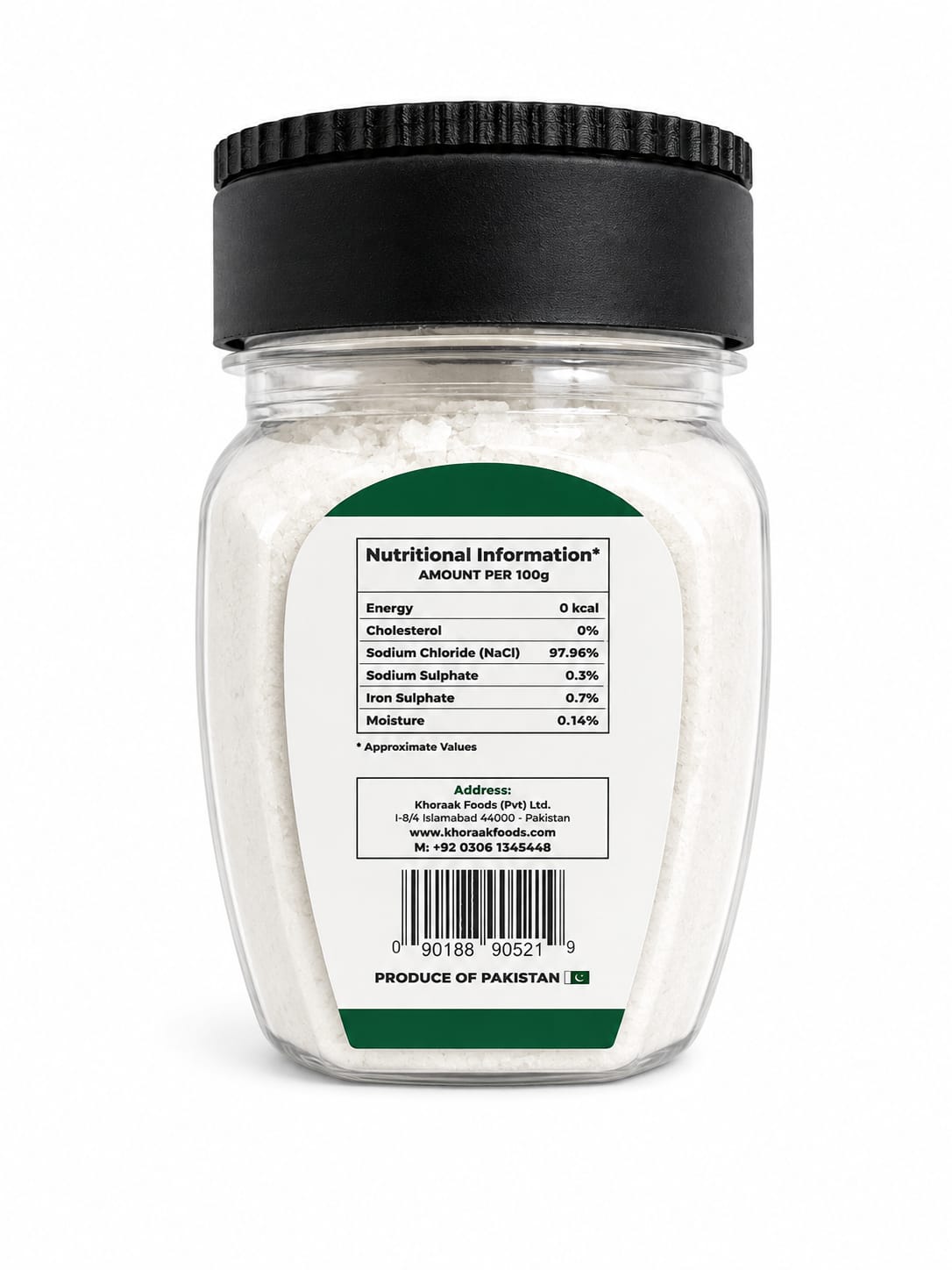 Khoraak Foods Himalayan White Table Salt 100g
