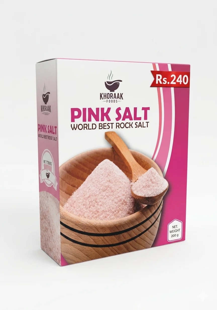 Khoraak Foods Pink Salt 200g – World Best Rock Salt