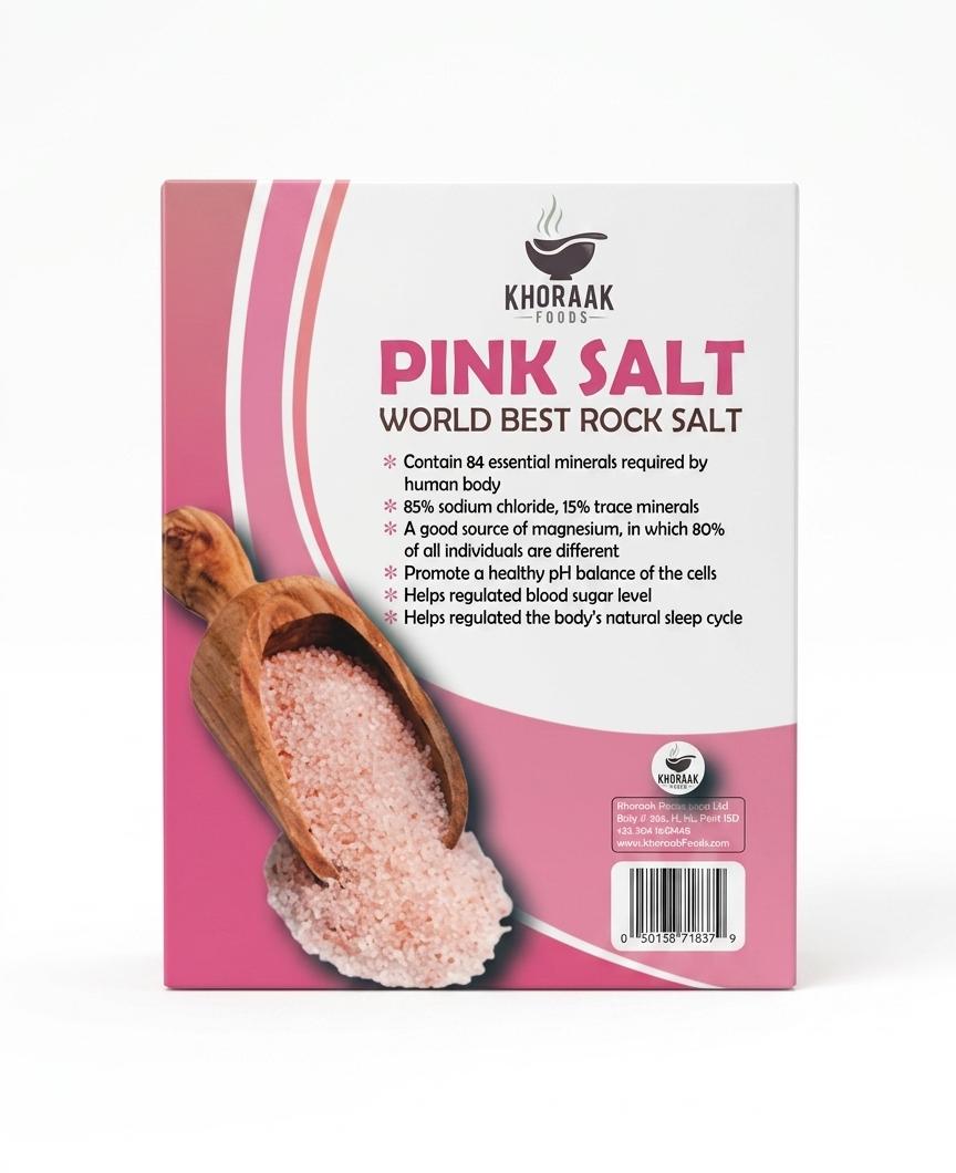 Khoraak Foods Pink Salt 200g – World Best Rock Salt