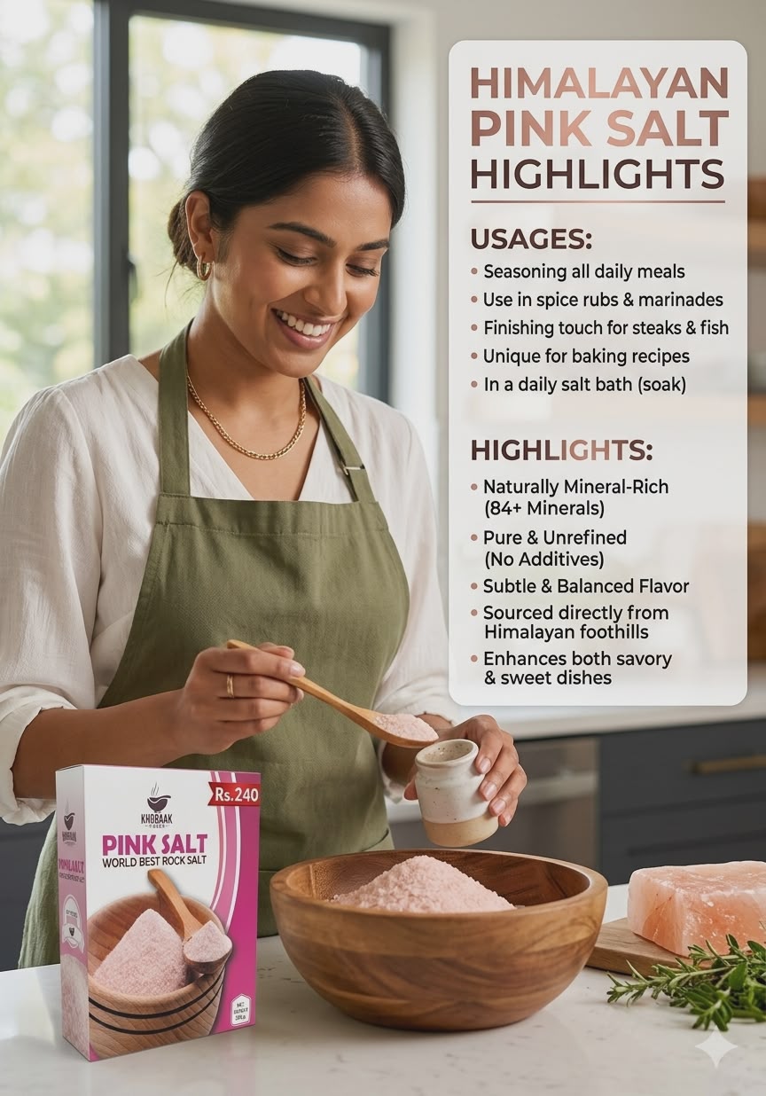 Khoraak Foods Pink Salt 200g – World Best Rock Salt