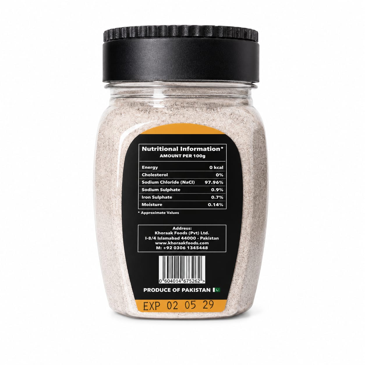 Khoraak Foods Black Table Salt 200g